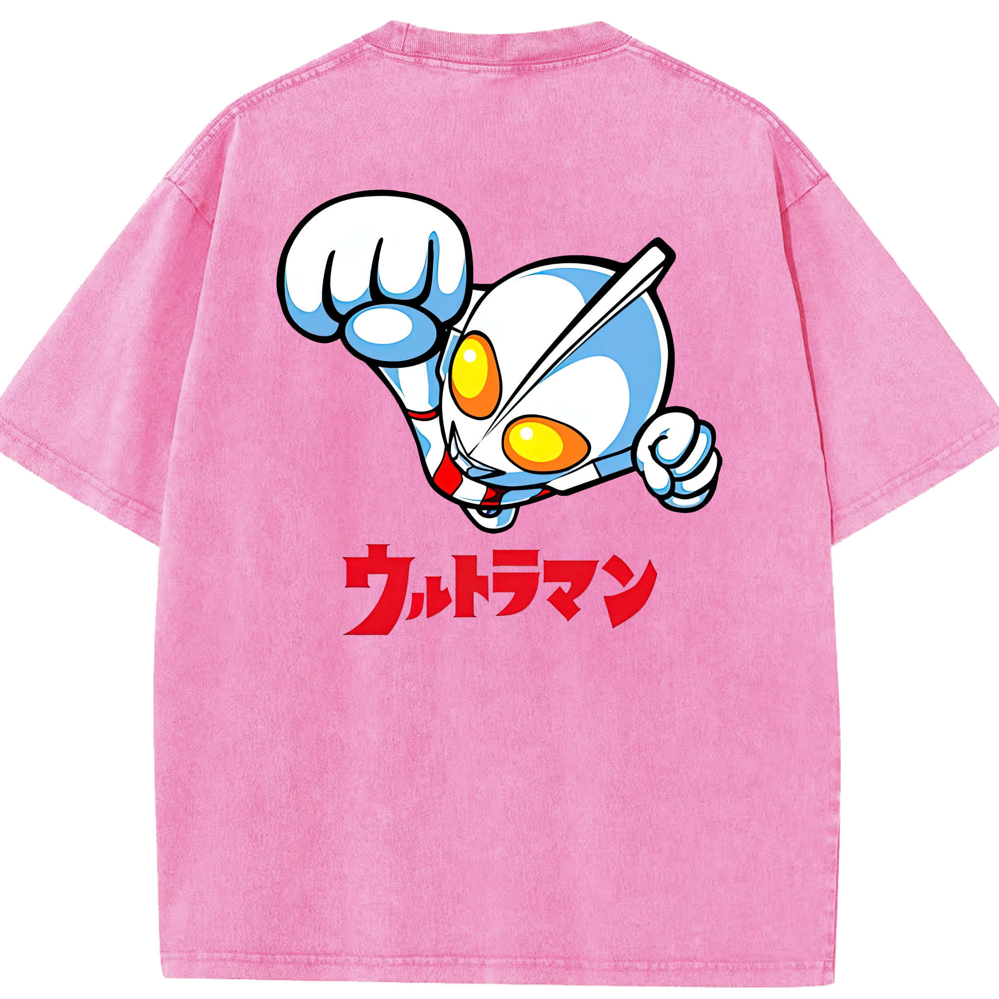 （画像用） ウルトラマン Ultraman 綿100% ヴィンテージ風 半袖Tシャツ（背面プリント）